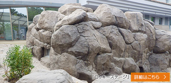 景観対策人工岩：「ロッキーステージ」